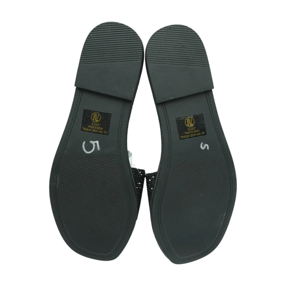 Black Flat Sandals - Image 3