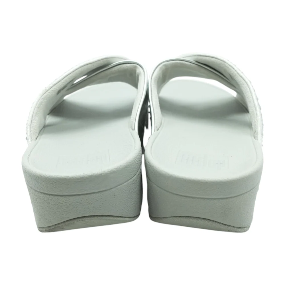 Silver Wedged Sandals - Image 2