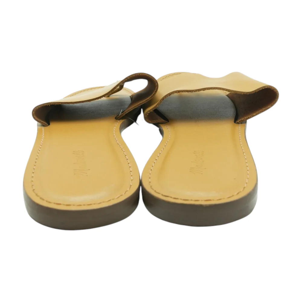 Tan Flat Sandals - Image 2