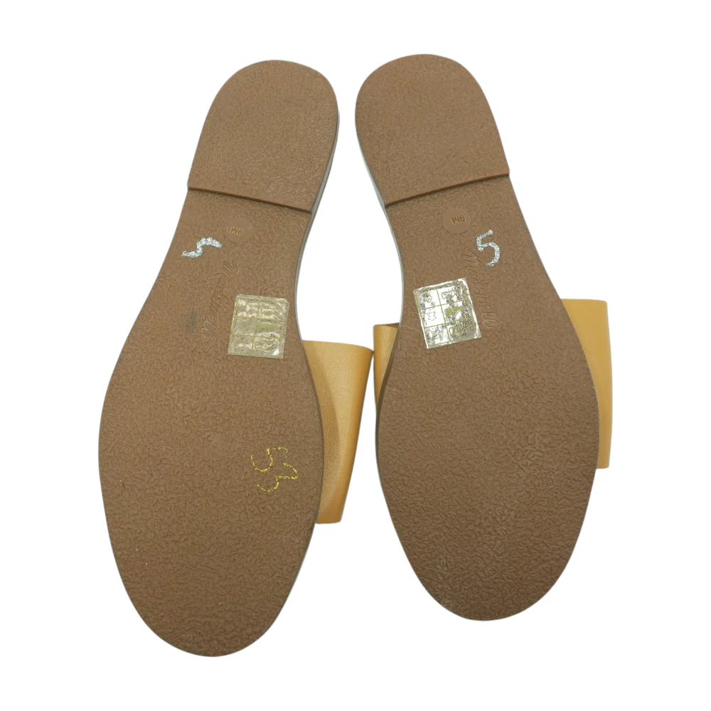 Tan Flat Sandals - Image 3