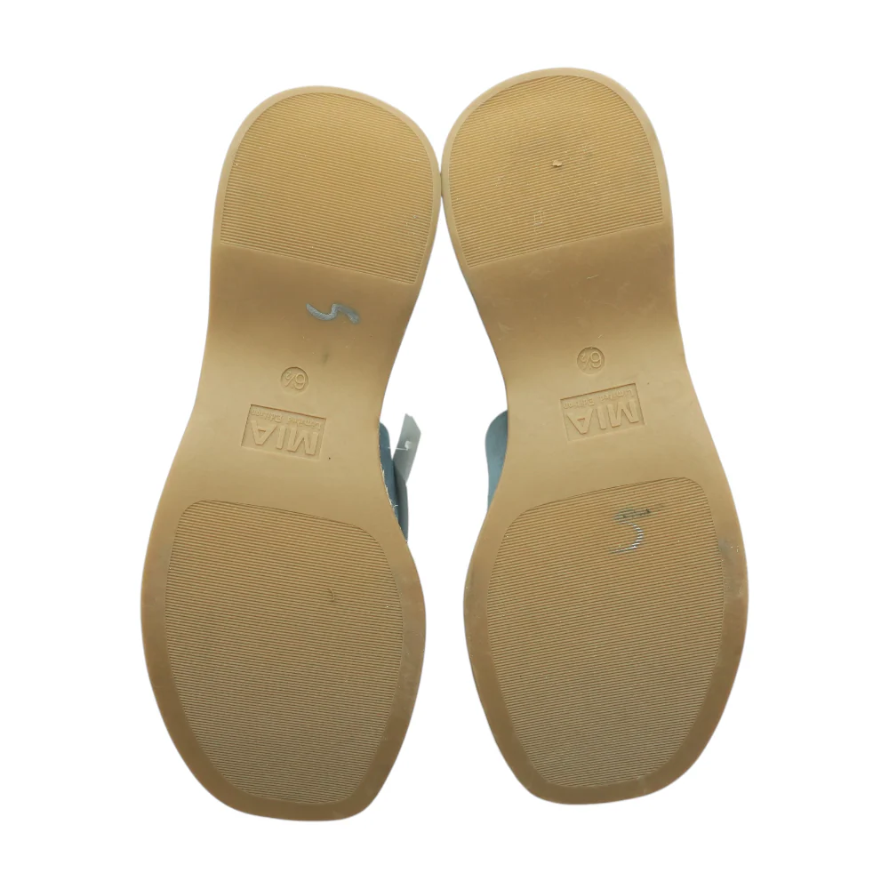Blue Wedged Sandals - Image 3