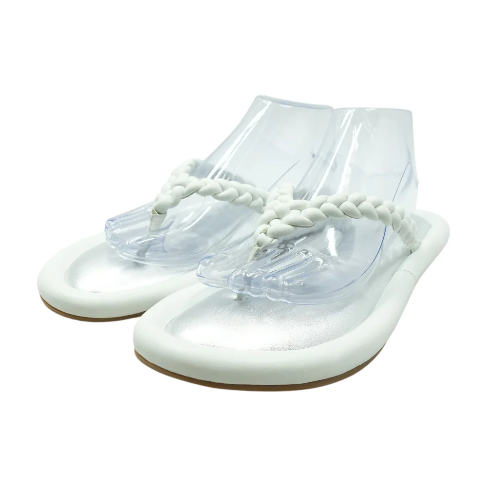 White Flip-Flop Sandals