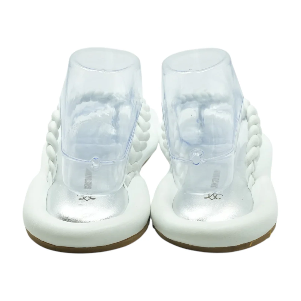 White Flip-Flop Sandals - Image 2