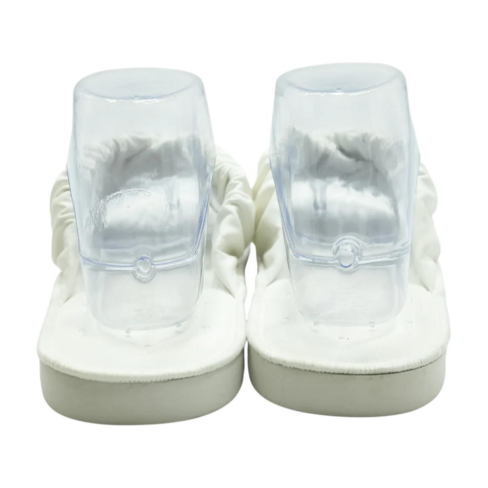 White Flat Sandals - Image 2