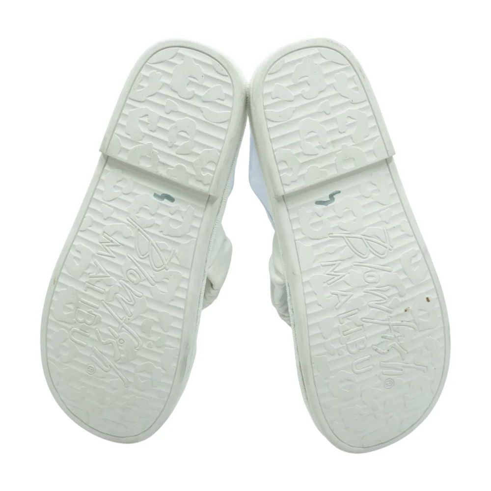White Flat Sandals - Image 3