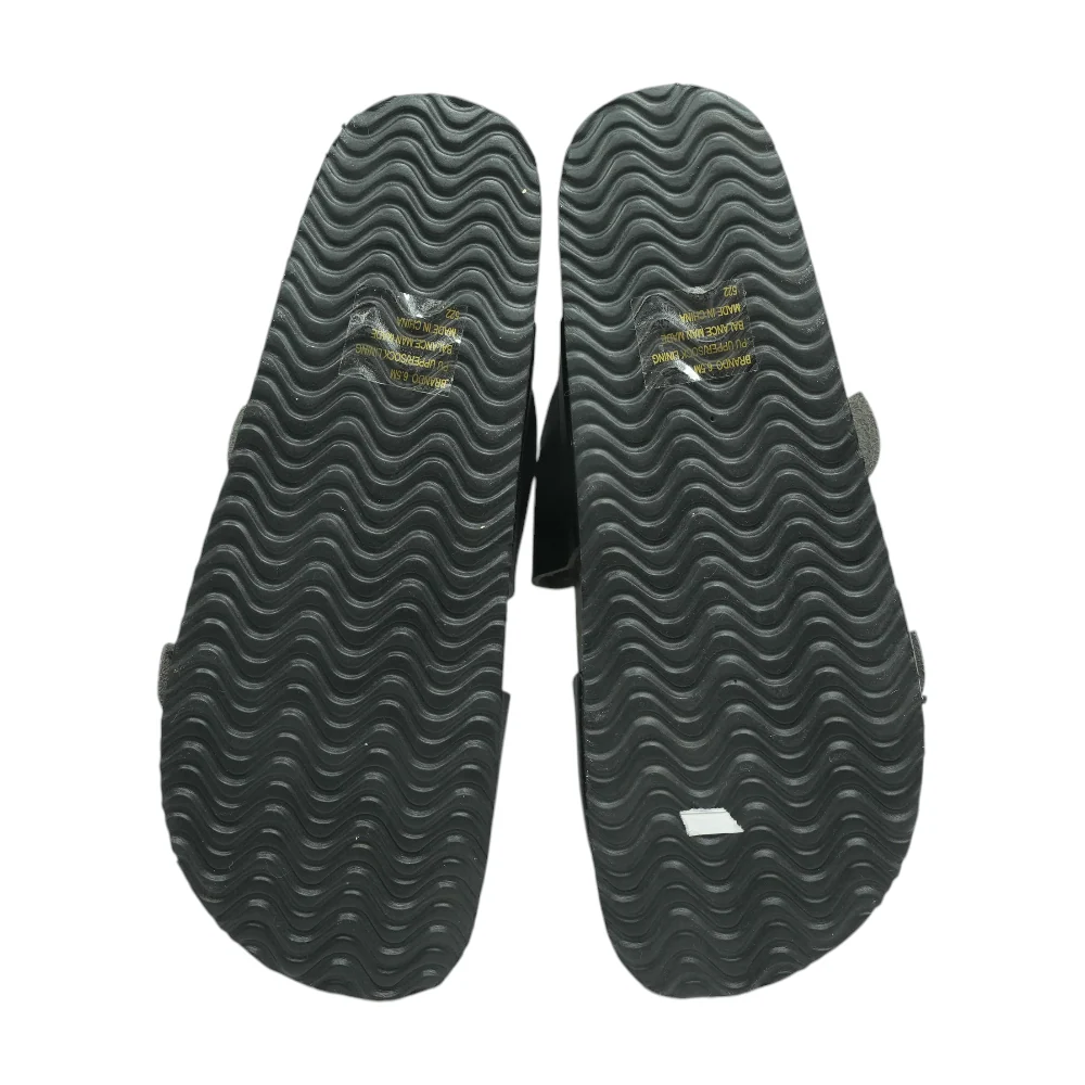 Black Flat Sandals - Image 3