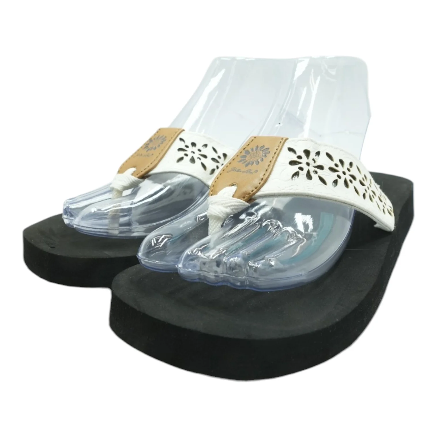 White Flip-Flop Sandals
