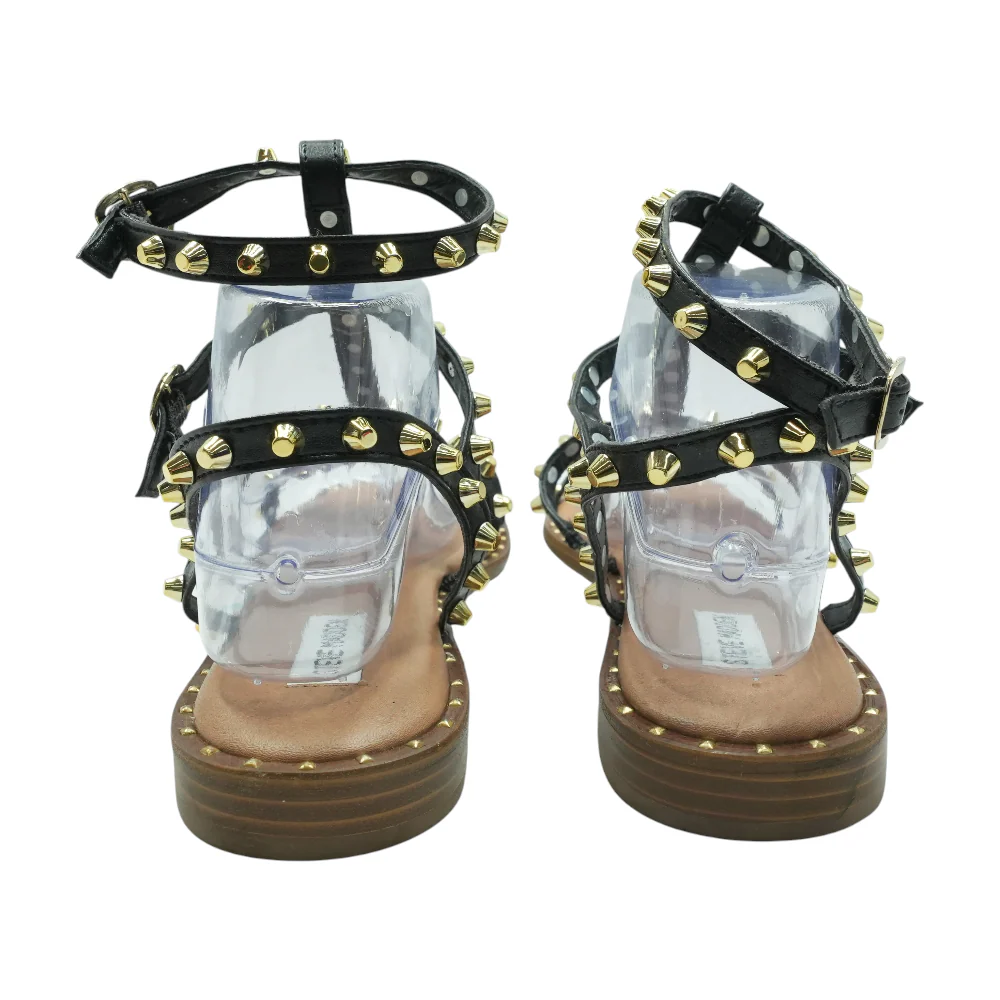 Black Flat Sandals - Image 2
