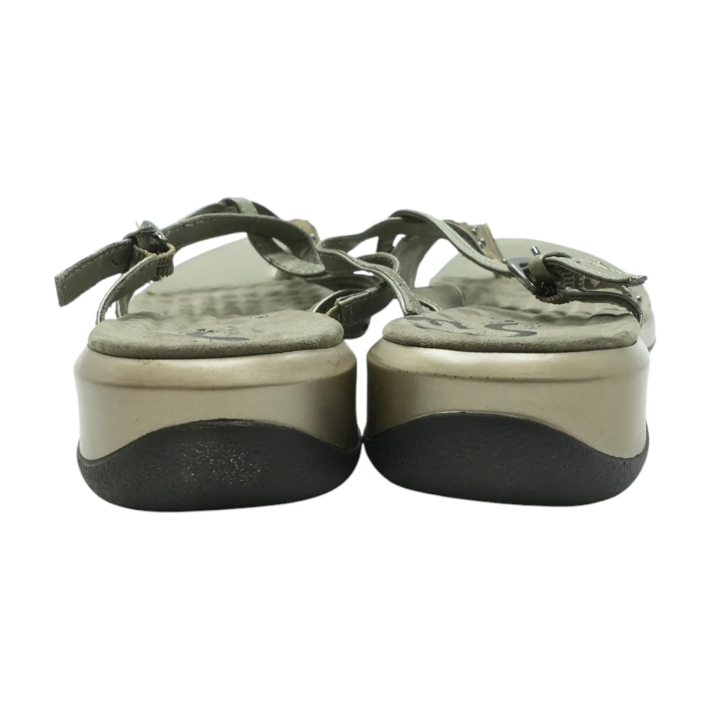Gray Wedged Sandals - Image 2