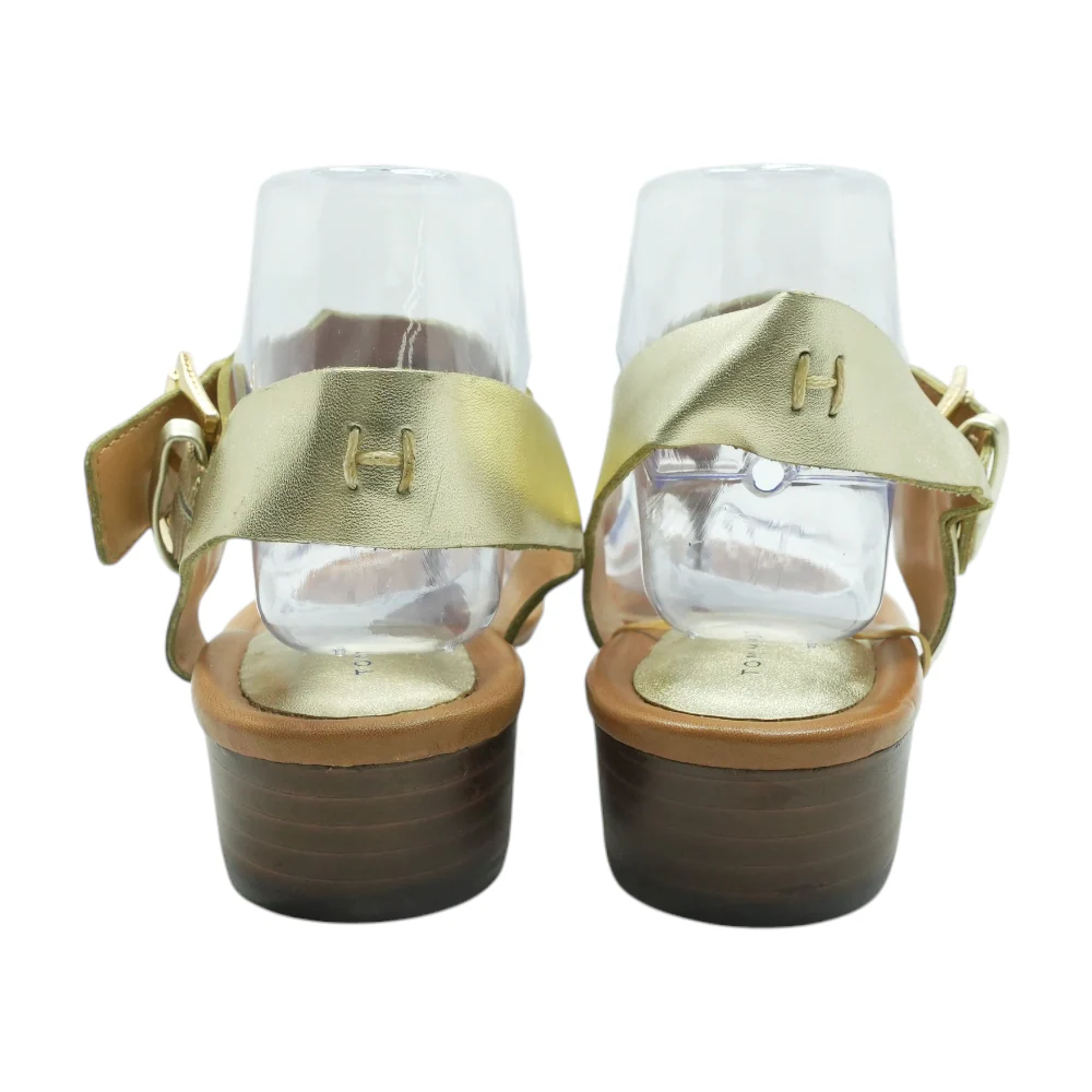 Gold Heeled Sandals - Image 2