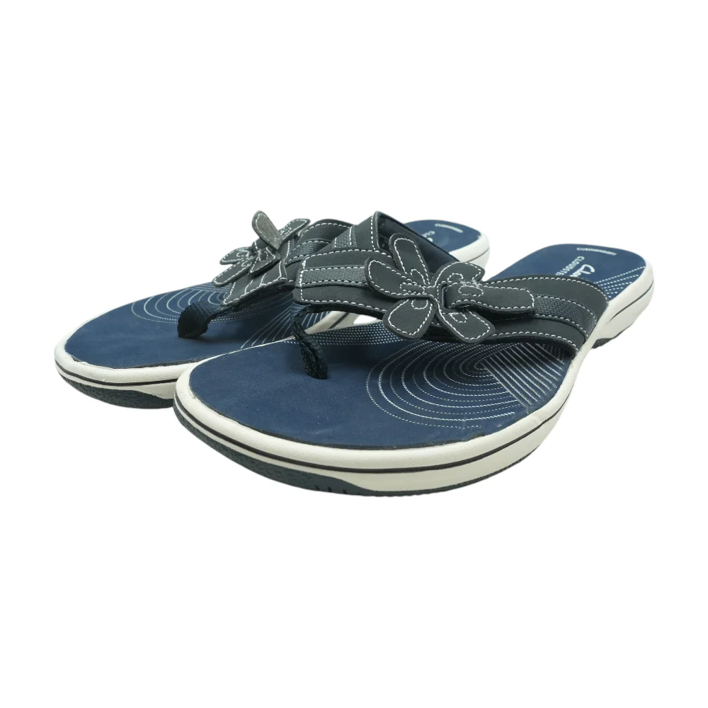 Navy Flat Sandals