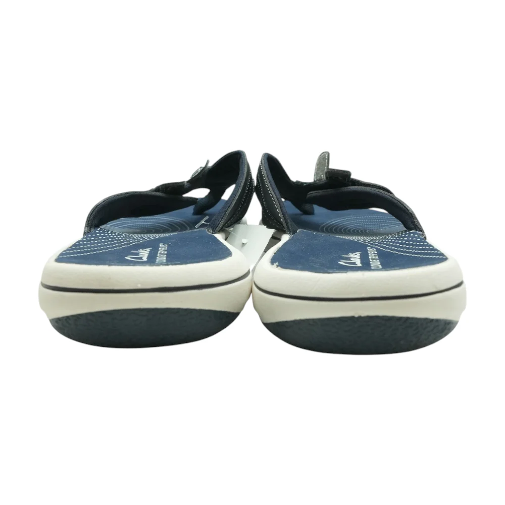 Navy Flat Sandals - Image 2