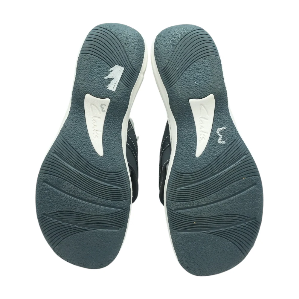 Navy Flat Sandals - Image 3