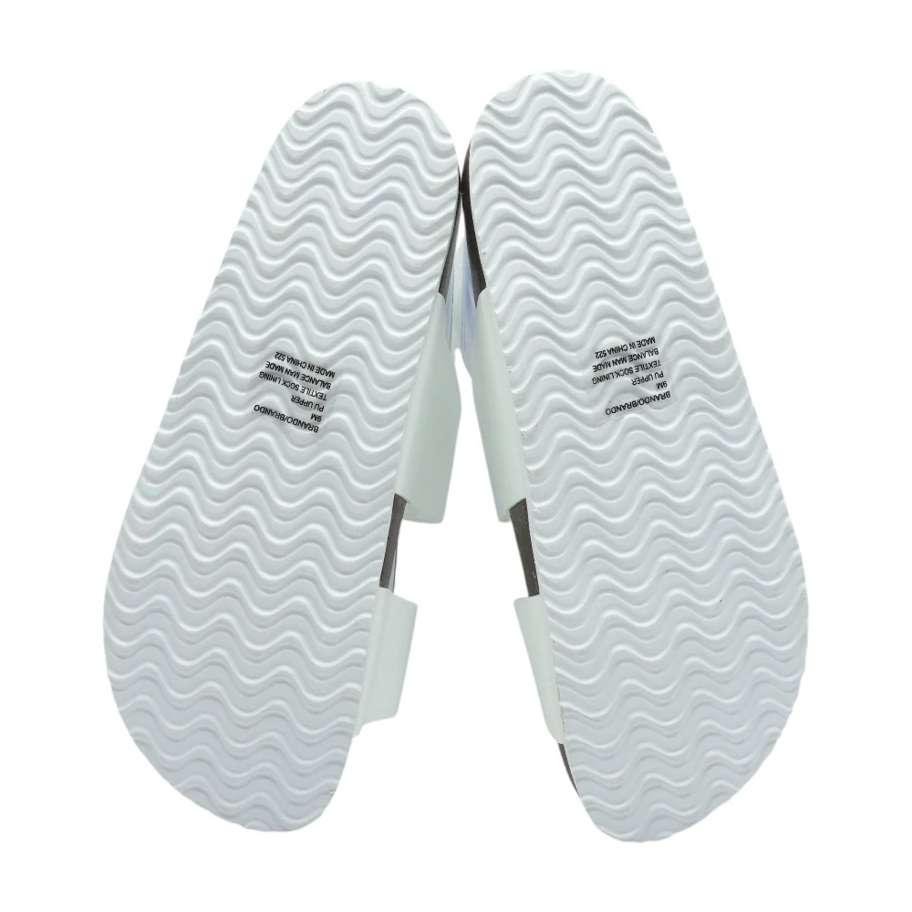 White Flat Sandals - Image 3