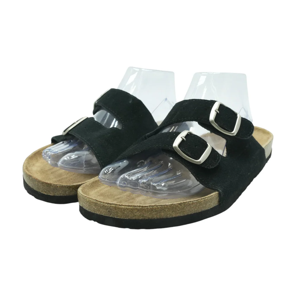 Black Flat Sandals