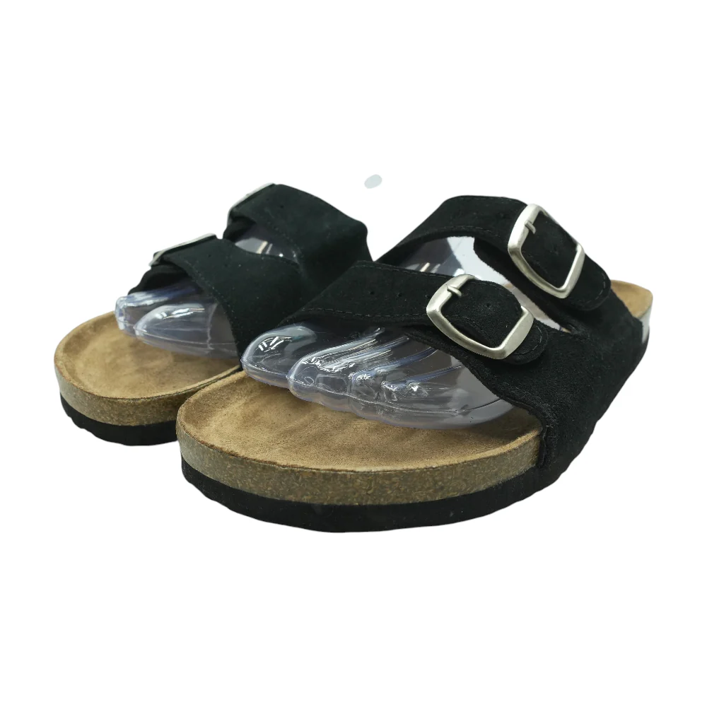 Black Flat Sandals