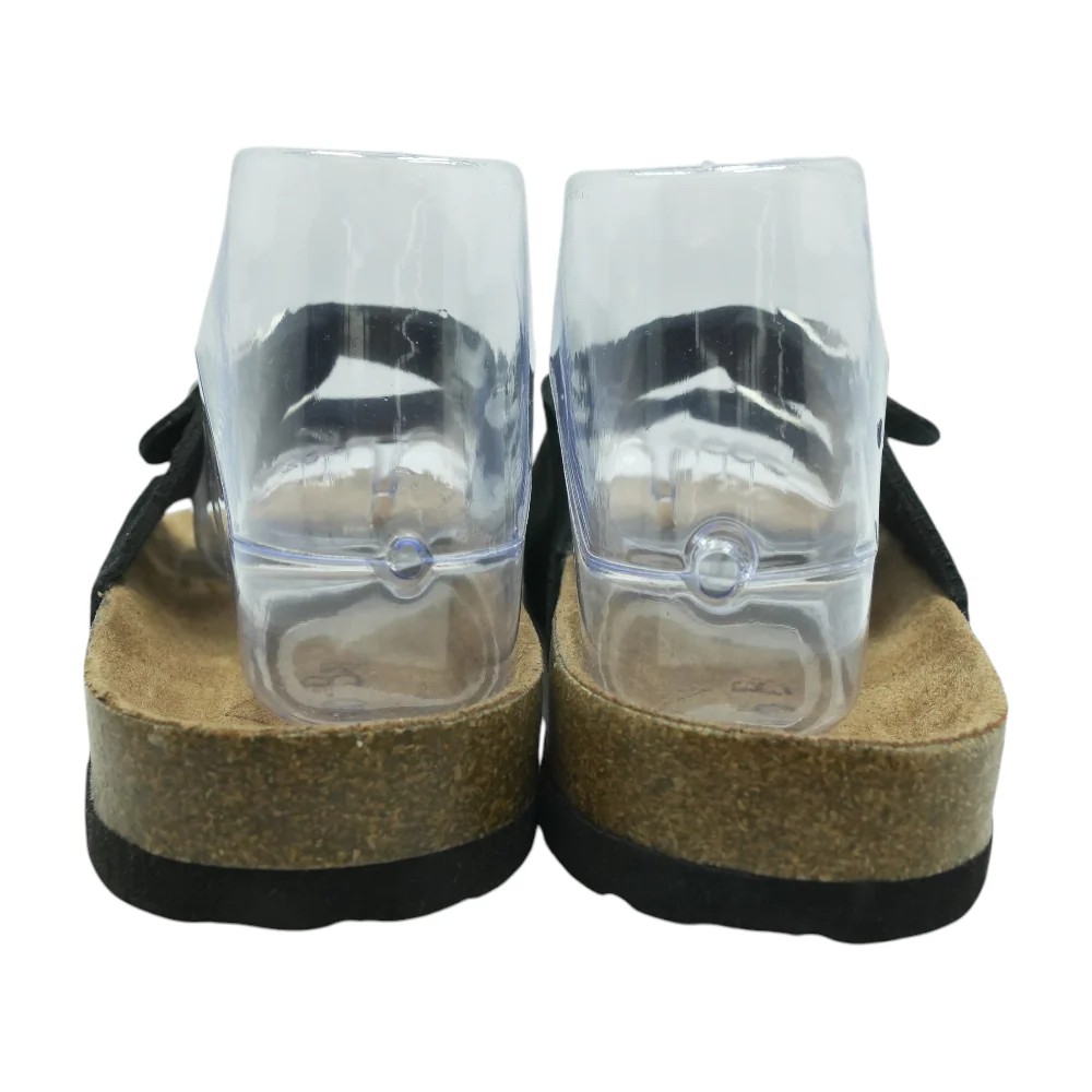 Black Flat Sandals - Image 2