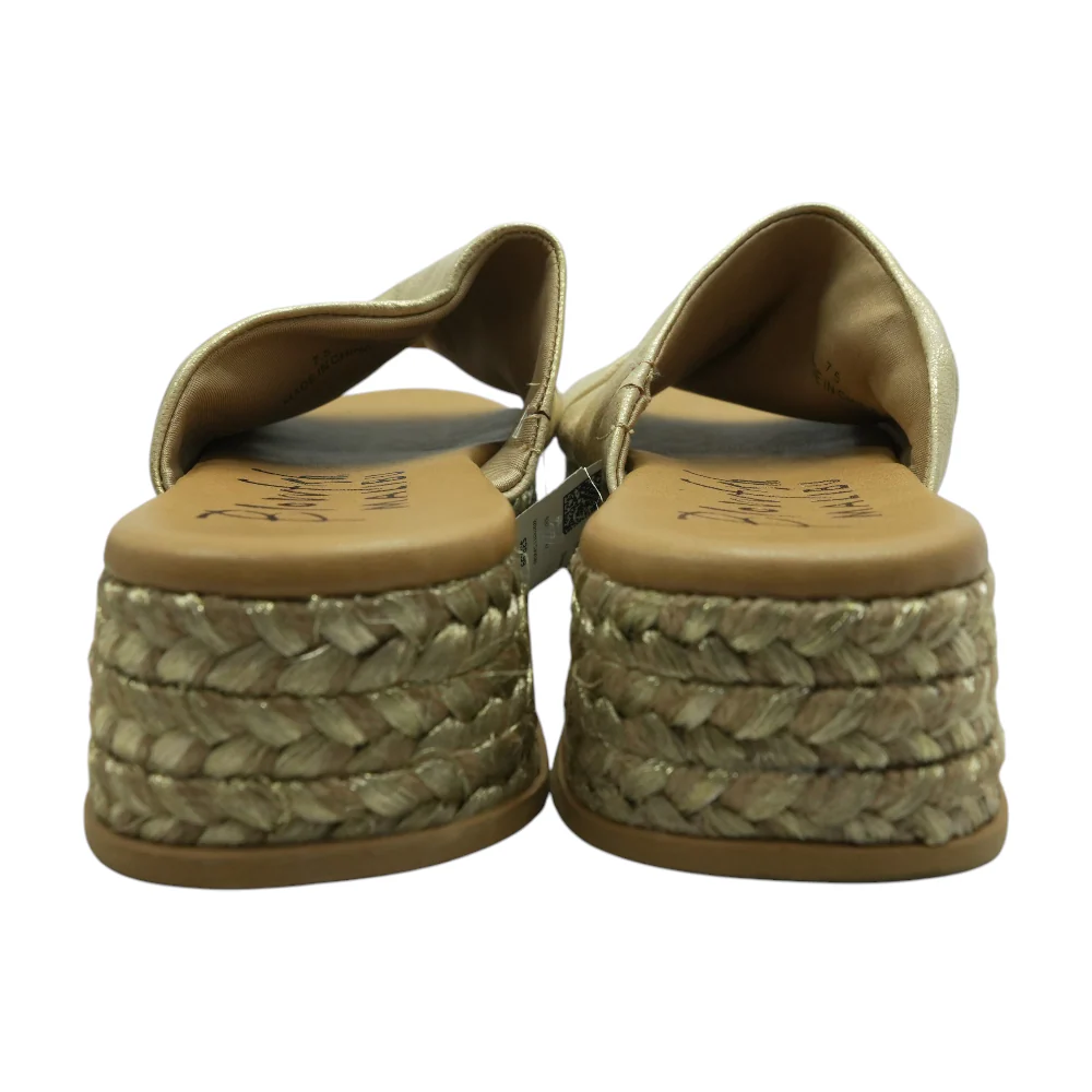 Gold Wedged Sandals - Image 2