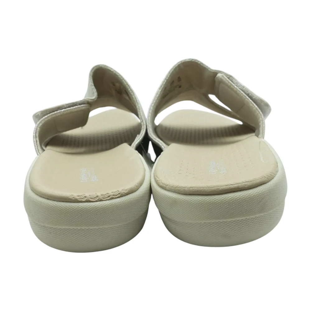 Beige Wedged Sandals - Image 2