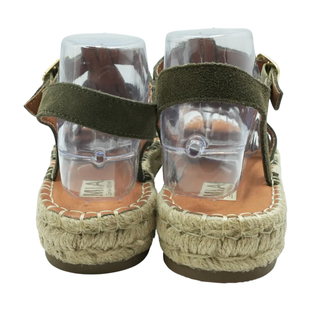 Olive Flat Sandals - Image 2