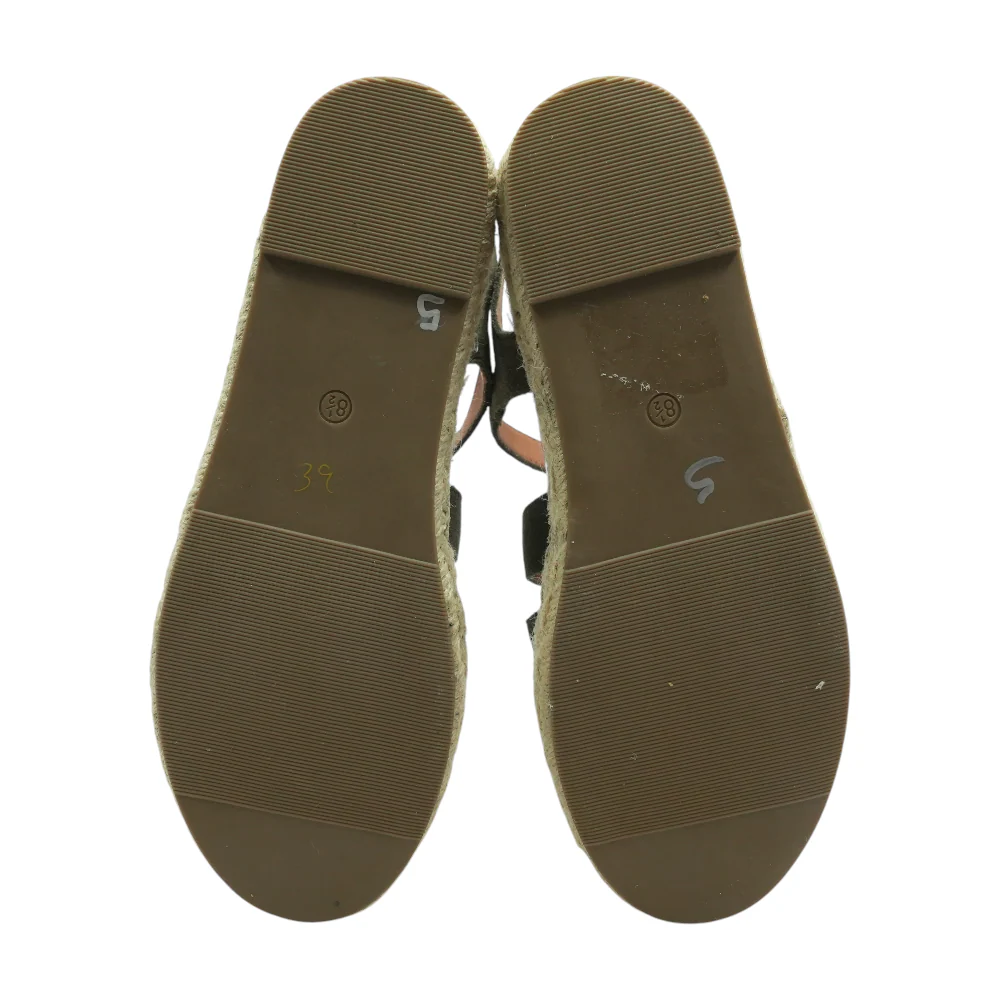 Olive Flat Sandals - Image 3