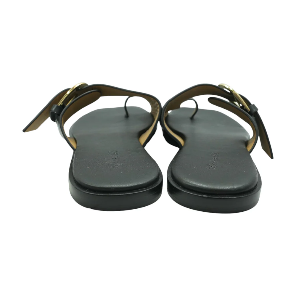 Black Flat Sandals - Image 2