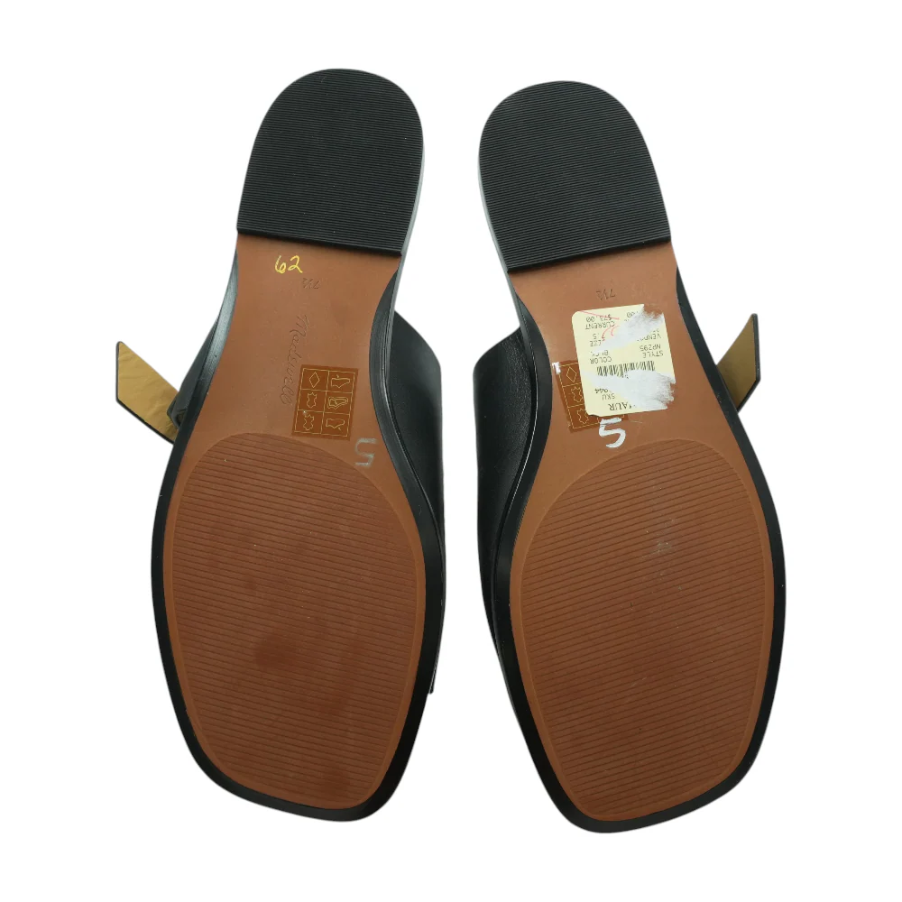 Black Flat Sandals - Image 3