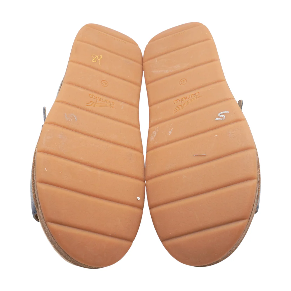 Blue Wedged Sandals - Image 3