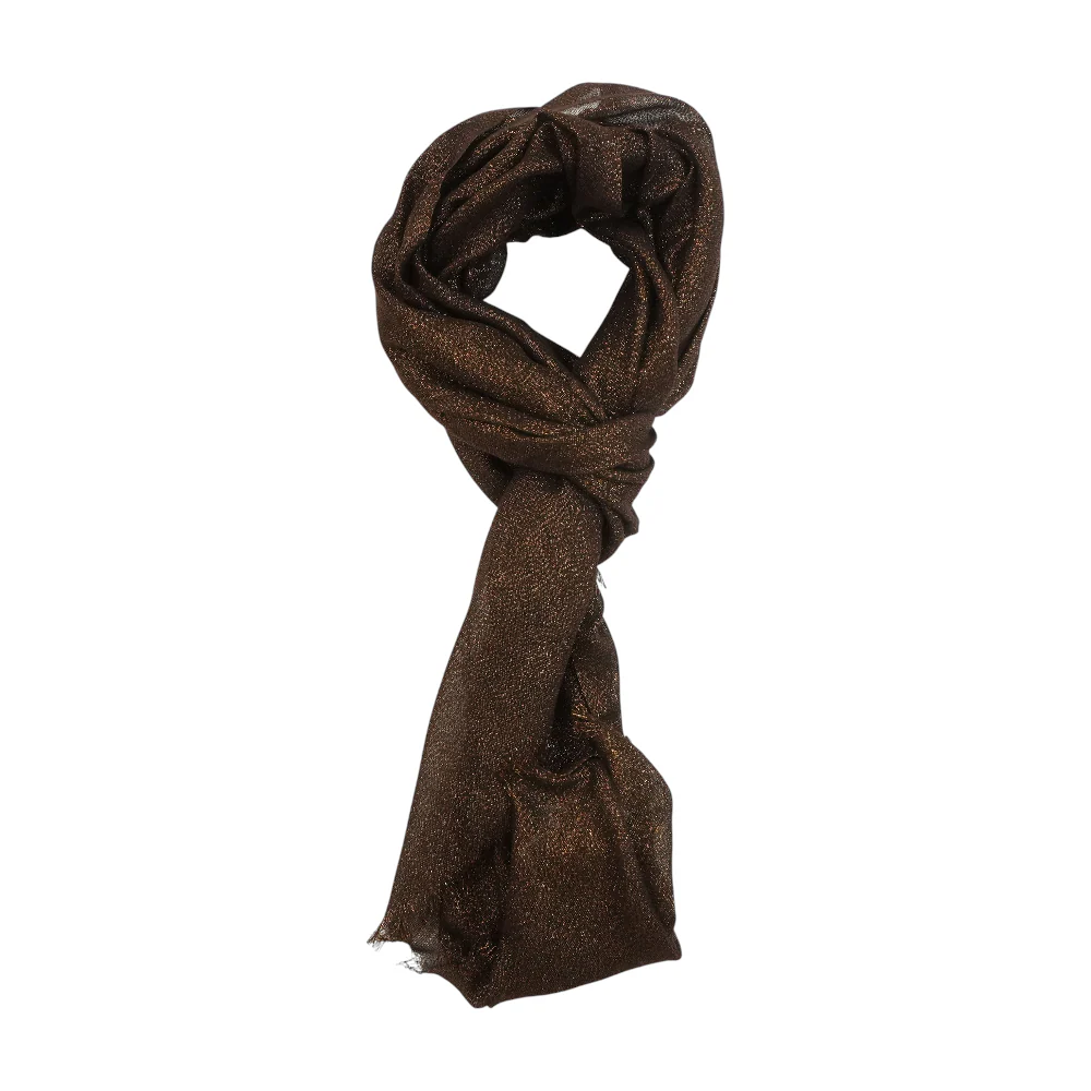 Gold Polyester Scarf - Image 2