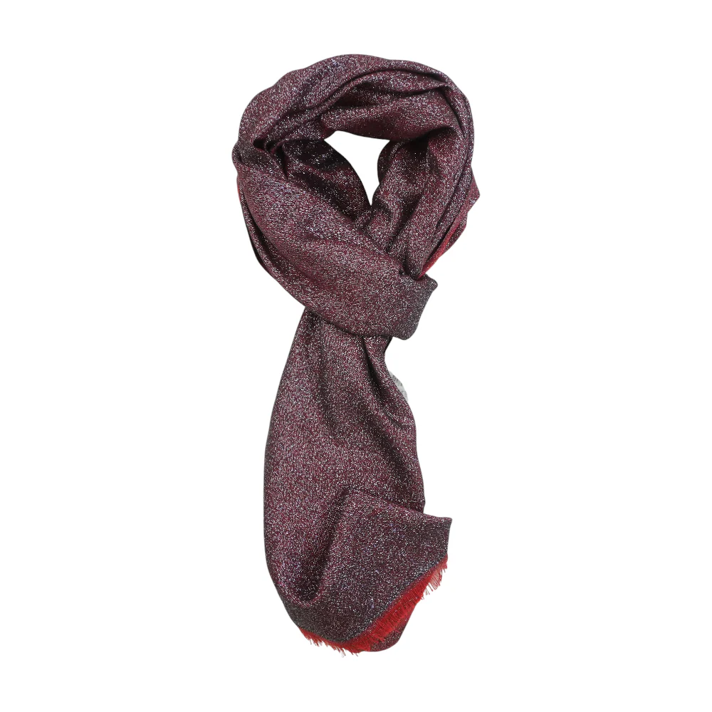 Red Polyester Scarf - Image 2