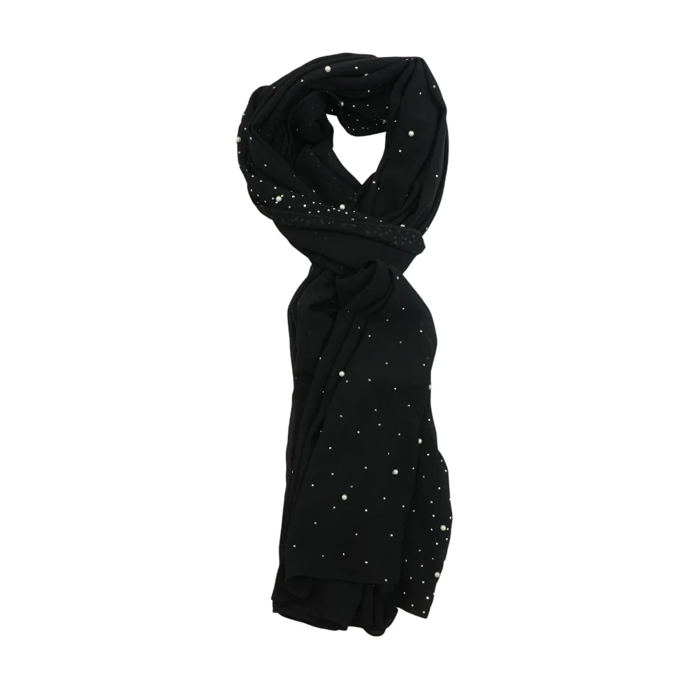 Black Polyester Scarf - Image 2