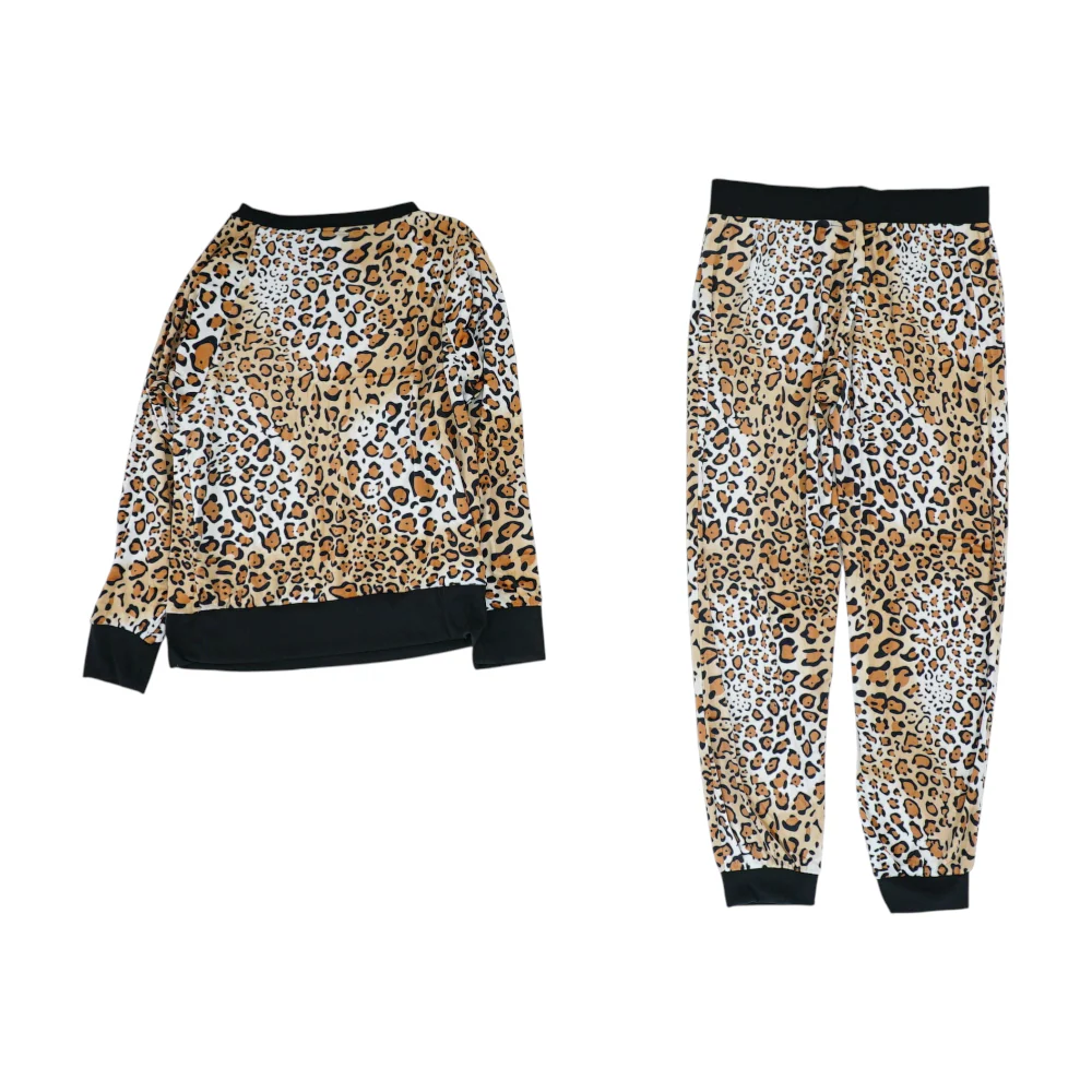 Brown Animal Print Active Set - Image 2