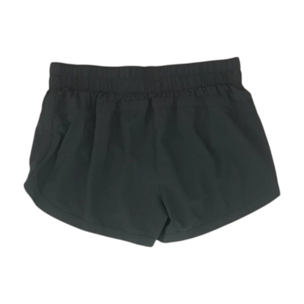 Black Solid Active Shorts - Image 2