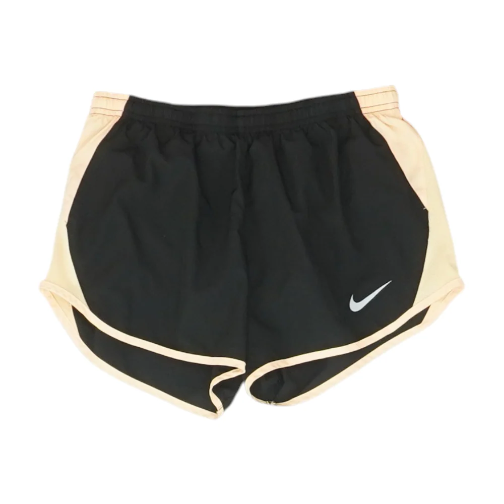 Black Solid Active Shorts