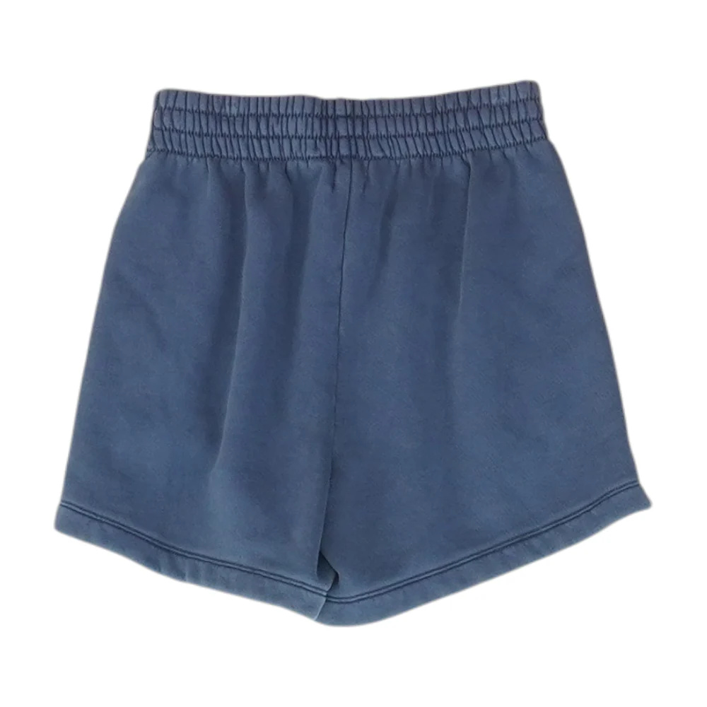 Blue Solid Active Shorts - Image 2
