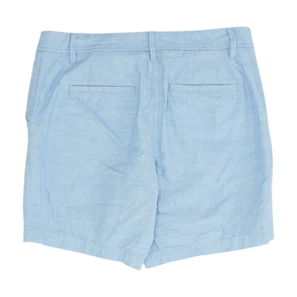 Blue Solid Chino Shorts - Image 2