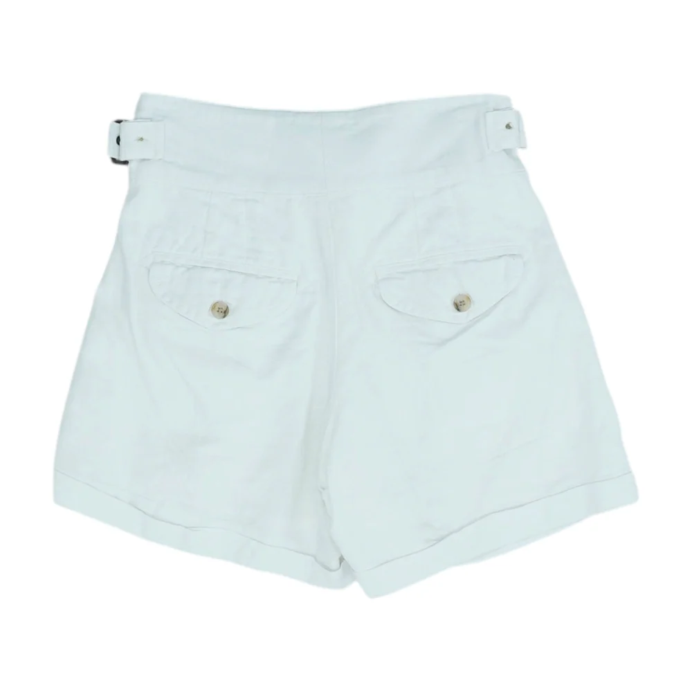 White Petite Solid Chino Shorts - Image 2