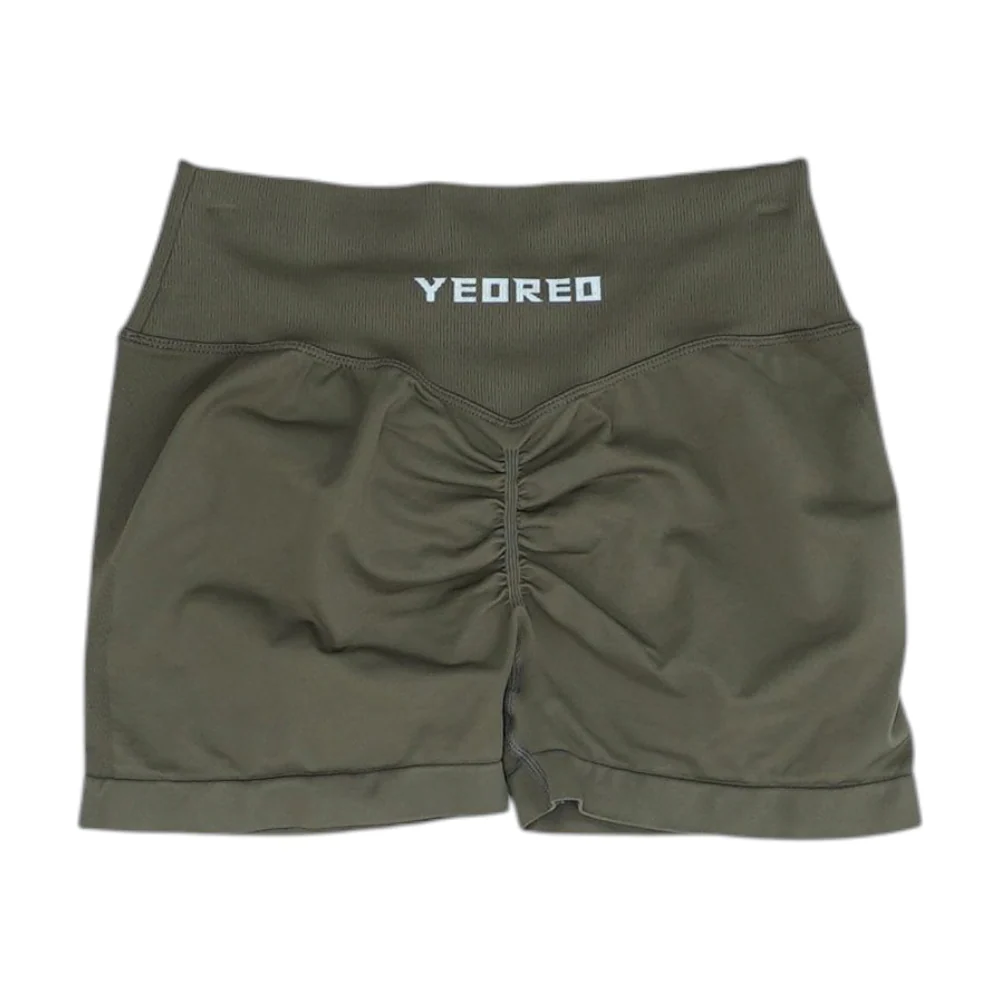 Brown Solid Active Shorts - Image 2