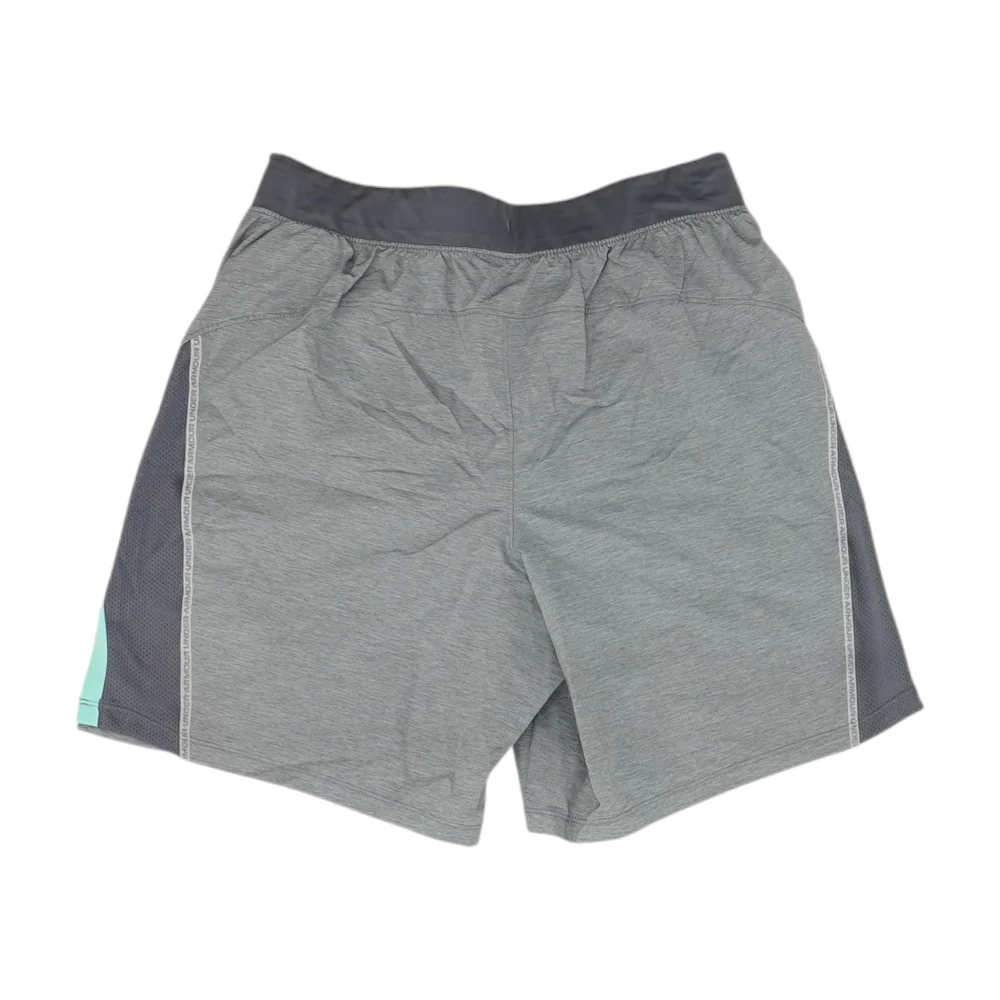 Gray Solid Active Shorts - Image 2