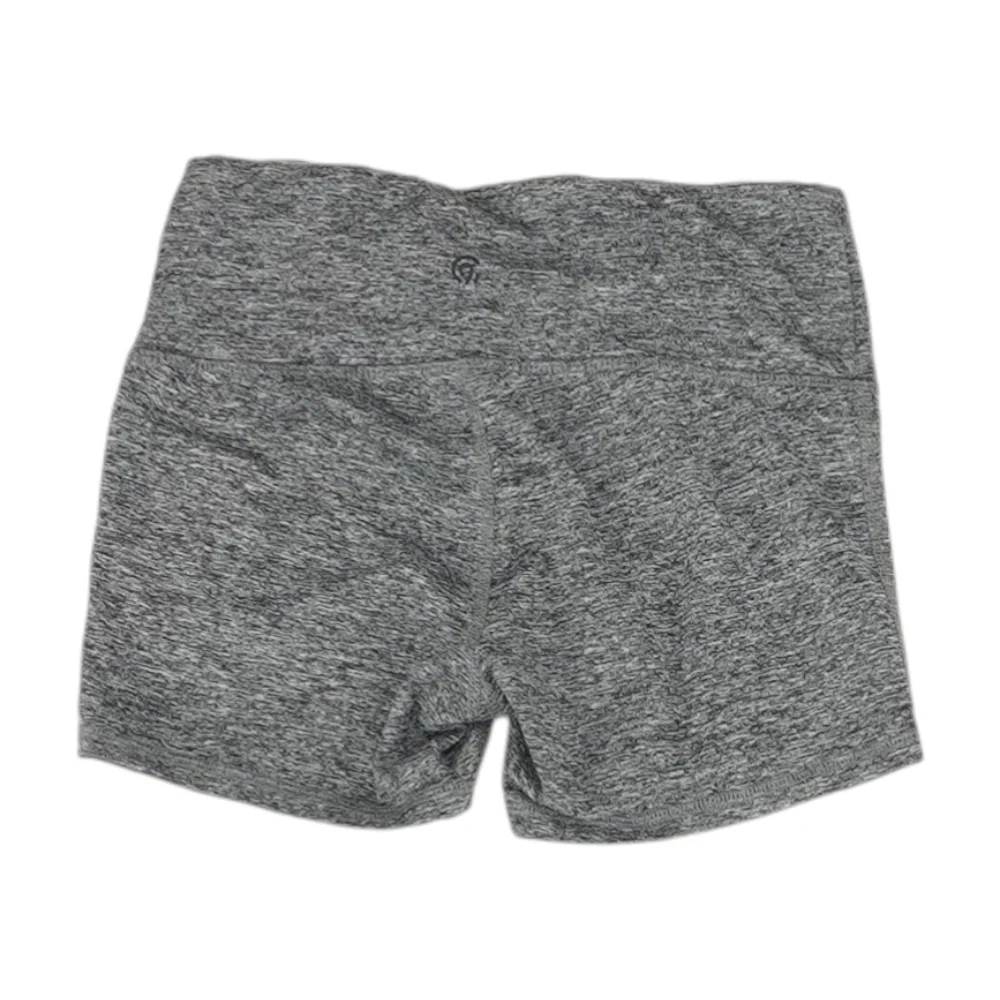 Gray Solid Active Shorts - Image 2
