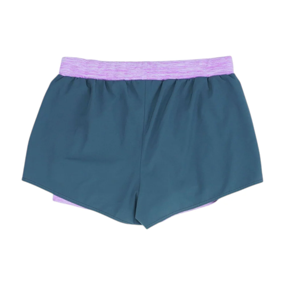 Gray Solid Active Shorts - Image 2