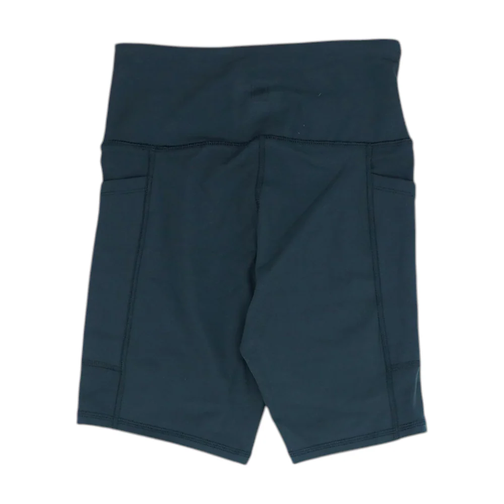Black Solid Active Shorts - Image 2