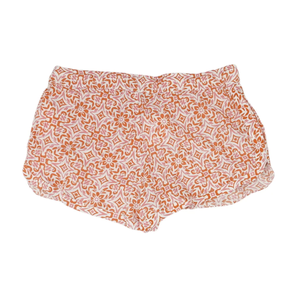 White Graphic Active Shorts - Image 2