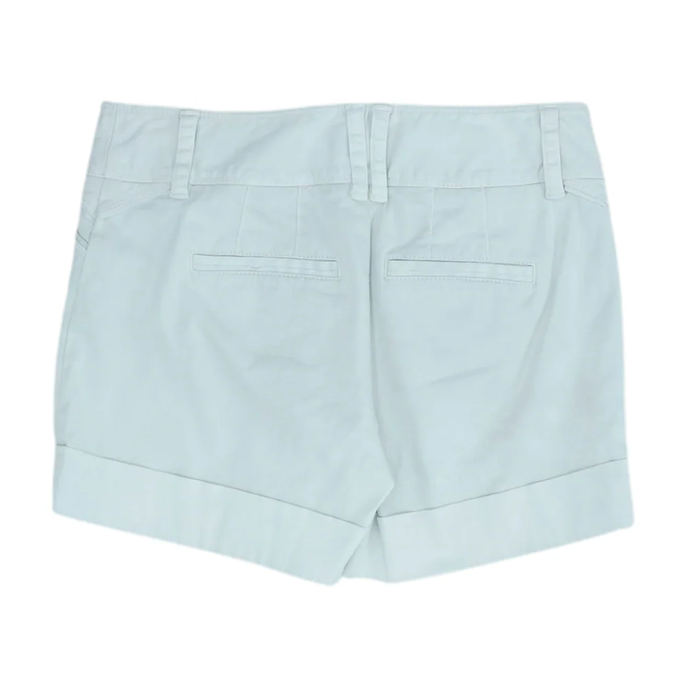 White Solid Chino Shorts - Image 2