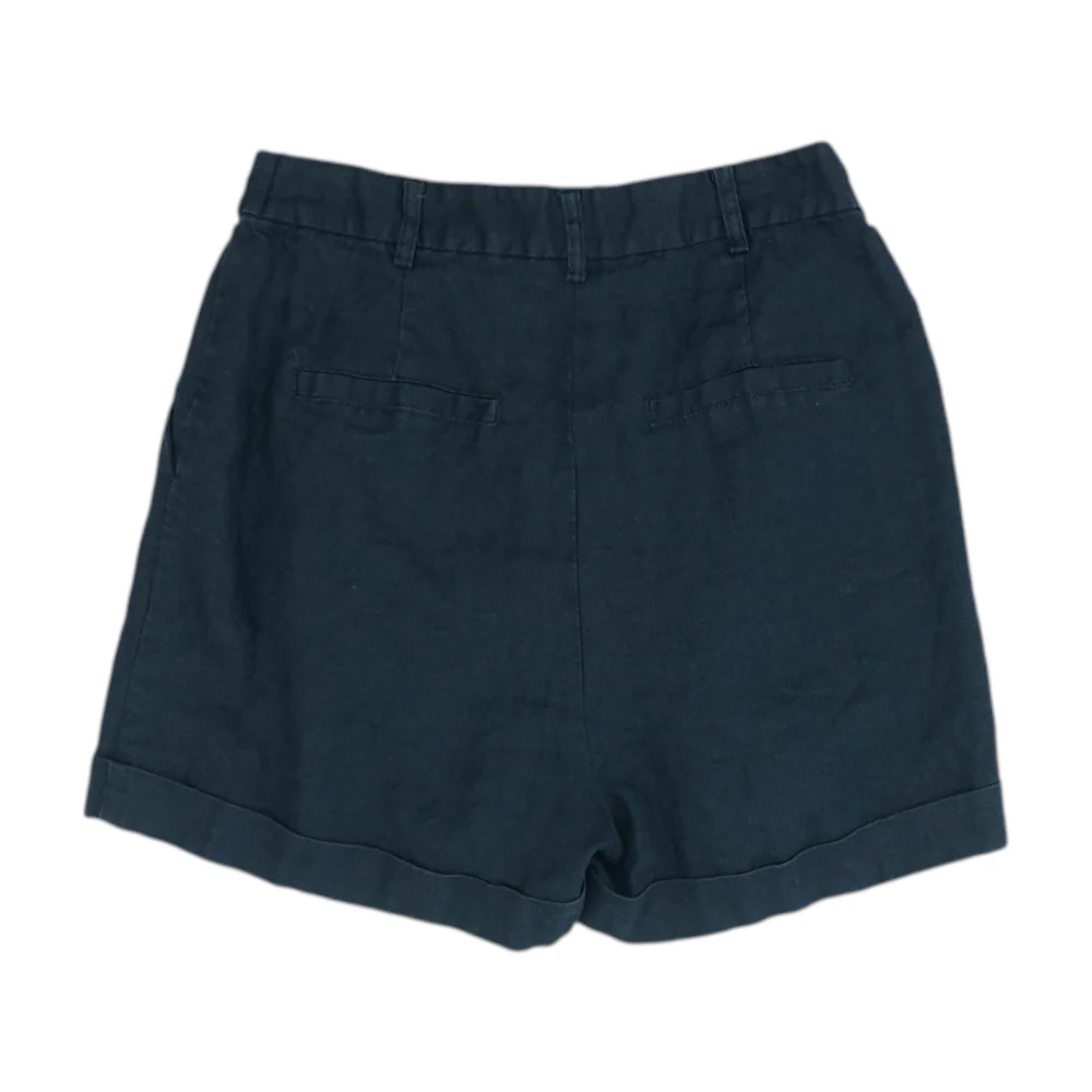 Black Solid Chino Shorts - Image 2