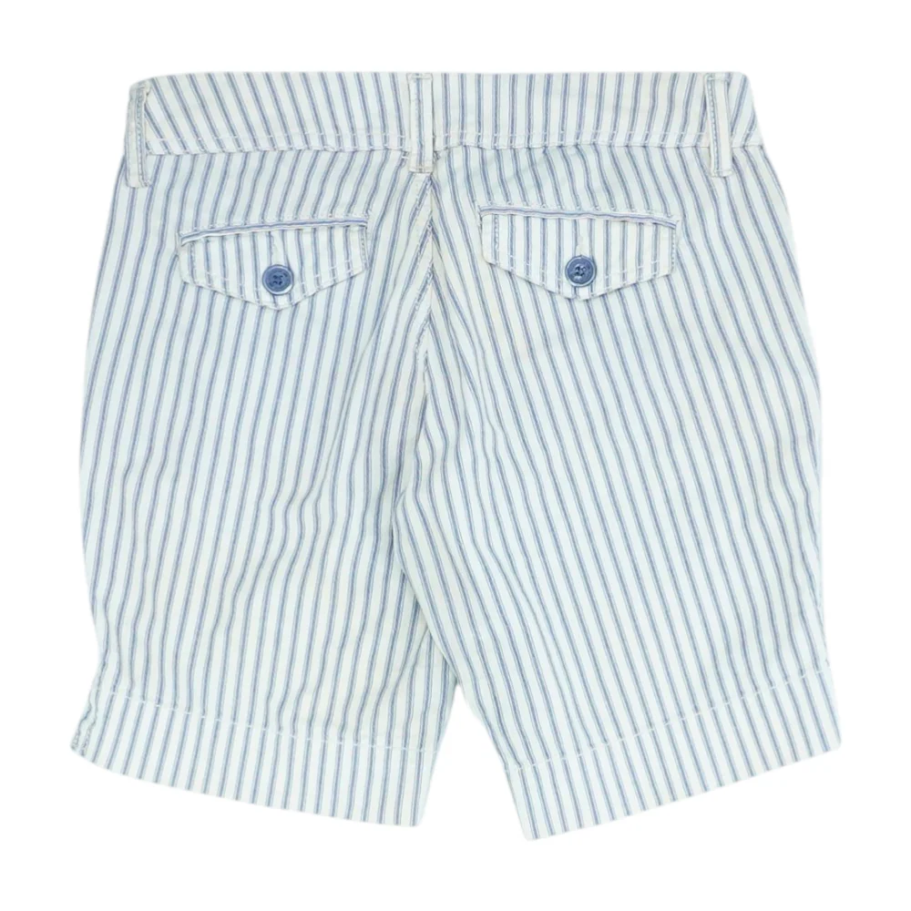 Beige Striped Chino Shorts - Image 2