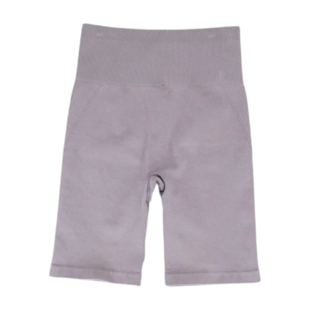 Mauve Solid Active Shorts - Image 2