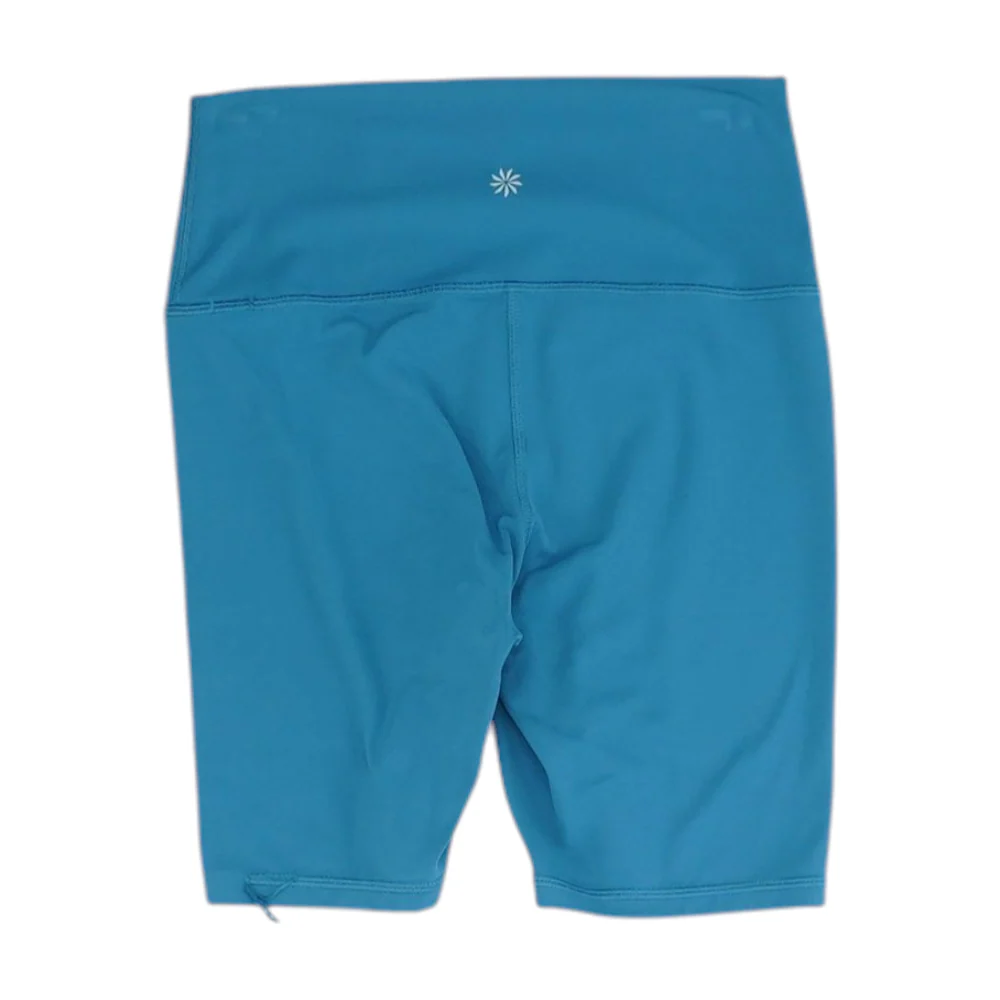 Green Solid Active Shorts - Image 2