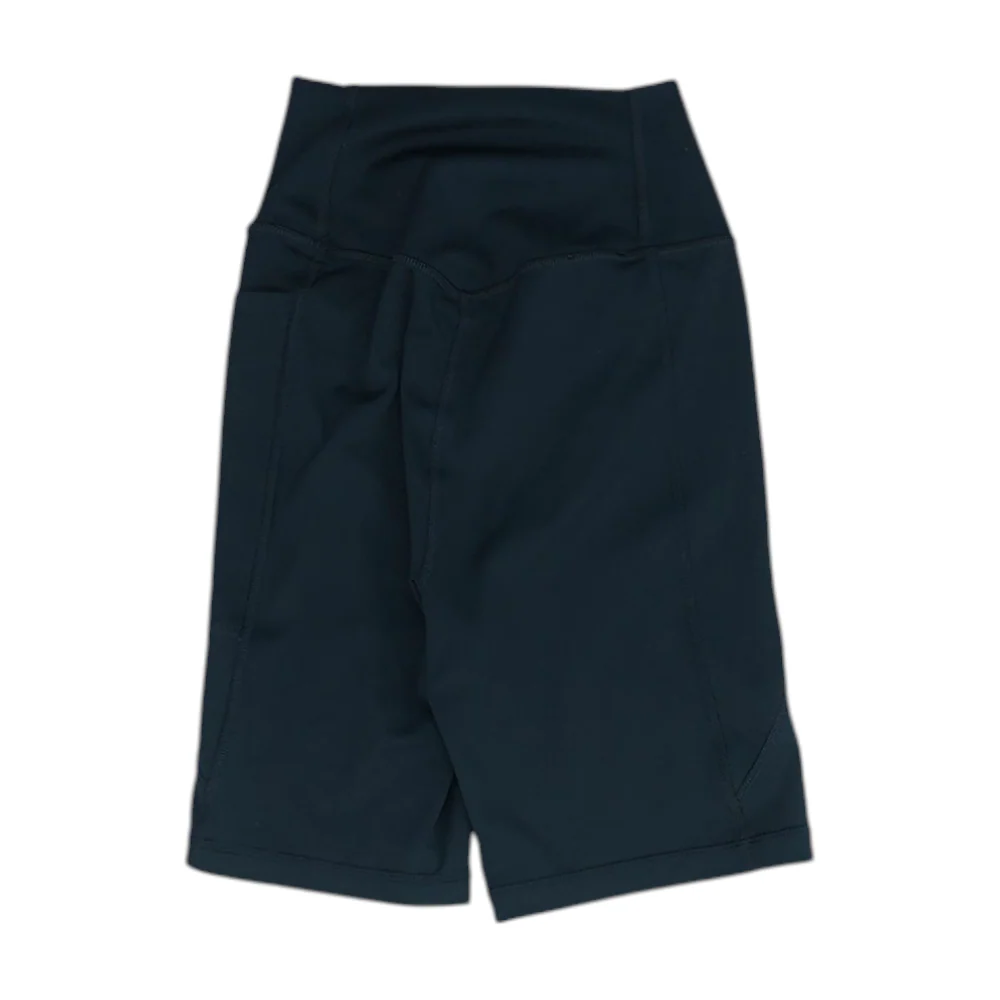 Black Solid Active Shorts - Image 2