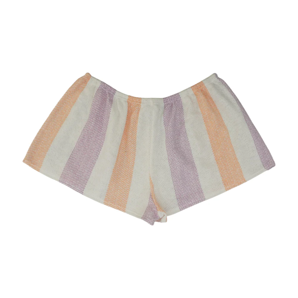 Multi Striped Knit Shorts - Image 2
